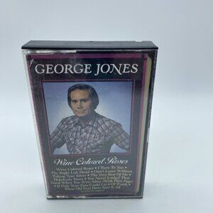 George Jones Wine Colored Roses Cassette 1990 SNY Country Music Album